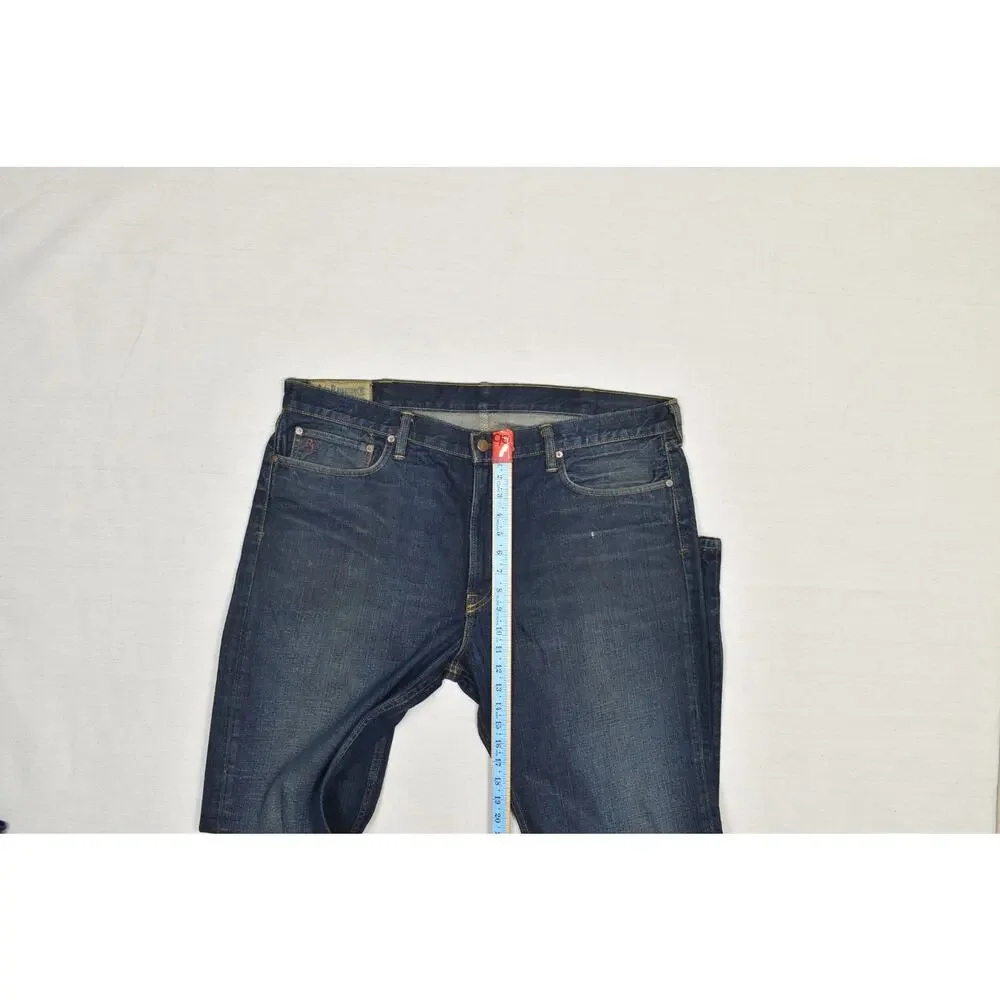 Polo Ralph Lauren York Driggs Men's Jeans 40x30 Dark Wash Blue Denim Made in Mex
